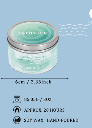 Velas perfumadas de 3 oz, aroma de lavanda y manzanilla con cristales curativos, ideales para regalos navideños, Navidad/Halloween y decoración del hogar