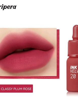 PERIPERA INK VELVET, Textura de Terciopelo, Suave y No Resecante, Acabado Mate, Larga Duración y Alta Pigmentación, Estilo Moderno, K-Beauty, Maquillaje Coreano