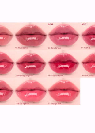 Rom&nd THE JUICY LASTING TINT-11, hidratante ligero, acabado de brillo de espejo, edición especial, brillo, K-Beauty, maquillaje coreano