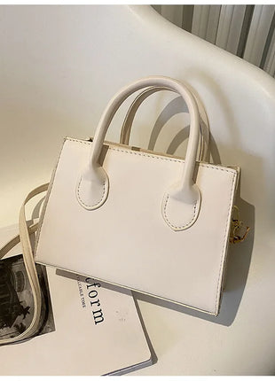 Elegante bolso negro con asas dobles, bolso cruzado elegante, bolso pequeño retro y elegante para mujeres y niñas, uso diario, trabajo, fiesta