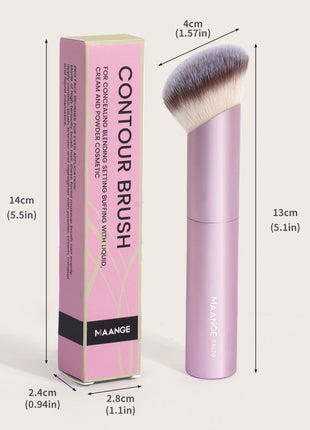MAANGE 1 Uds. Brochas de maquillaje, brocha para pulir bases en ángulo, brocha correctora, herramientas de maquillaje cosmético, brocha de maquillaje oblicua de pelo suave