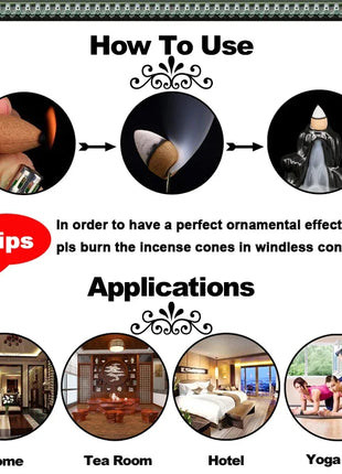 120 unids/caja barras de incienso Natural sándalo Agilawood fragancia de aire para aromaterapia Yoga meditación eliminación de olores refrescante