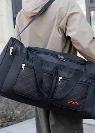 Bolsa de viaje de gran capacidad, estilo informal, múltiples compartimentos y bolsillos, perfecta para viajes cortos, bolsa de viaje deportiva